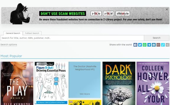 Zlibrary — 全球最大的数字图书馆,900万本名著免费下载!zlibrary镜像网站地址