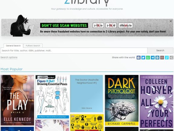 Zlibrary — 全球最大的数字图书馆,900万本名著免费下载!zlibrary镜像网站地址