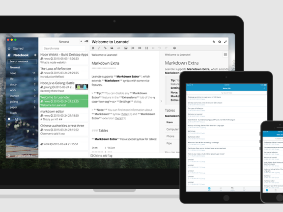 Leanote开源系统, 不只是笔记